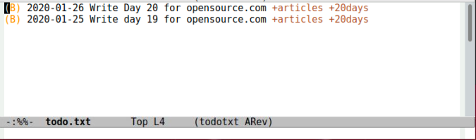 todo.txt in emacs Emacs 中的 todo.txt