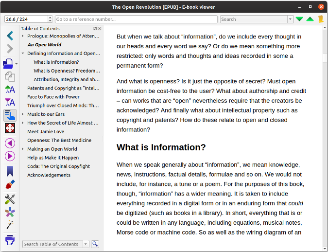 E-book Viewer application 电子书阅读器应用