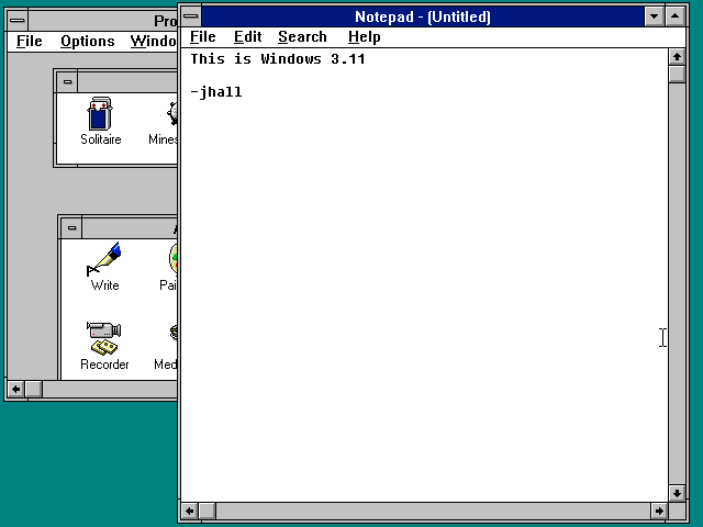 Windows 3.11 Windows 3.11