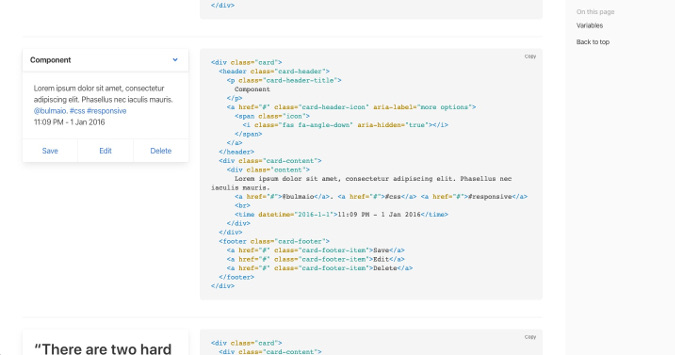 Bulma documentation Bulma documentation