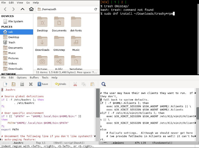 Ratpoison split screen Ratpoison split screen