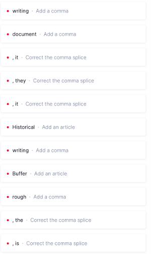 Errors identified by Grammarly Errors identified by Grammarly