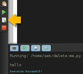 Running code in Ninja-IDE Running code in Ninja-IDE