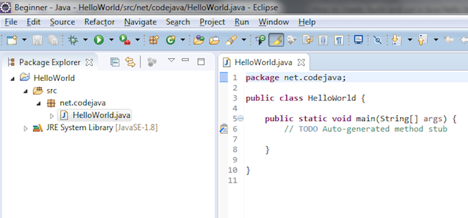 Eclipse IDE screenshot Eclipse IDE screenshot