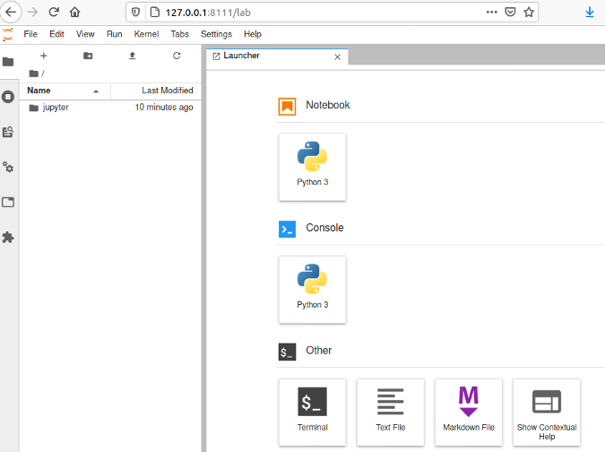 Jupyter remote management console Jupyter remote management console