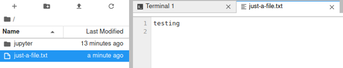 Opening a file Opening a file