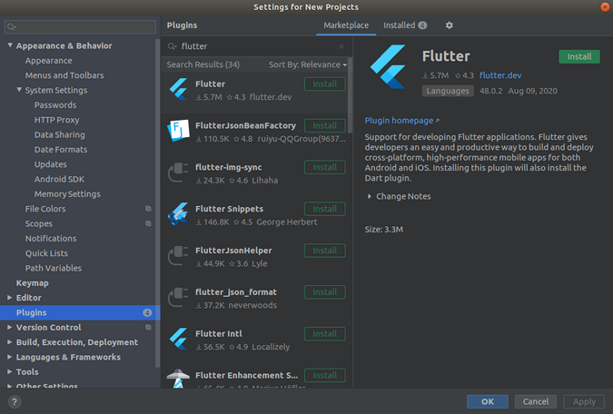 Flutter plugins Flutter plugins