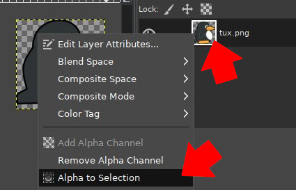 Alpha to selection Alpha 到选区