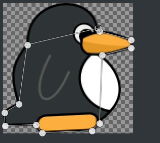 Create a path in GIMP 在 GIMP 中创建一个路径