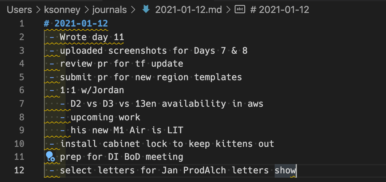 Today's journal Today’s journal