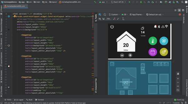 Home appliance application to control thermostat Home appliance application to control thermostat