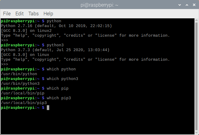Python commands on Raspberry Pi Python commands on Raspberry Pi