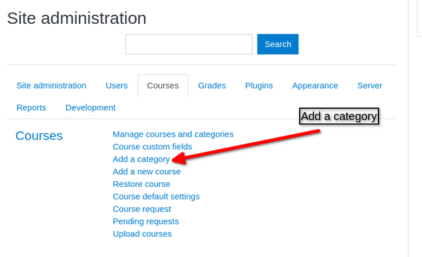 Add category option in Moodle 在 Moodle 中添加类别选项
