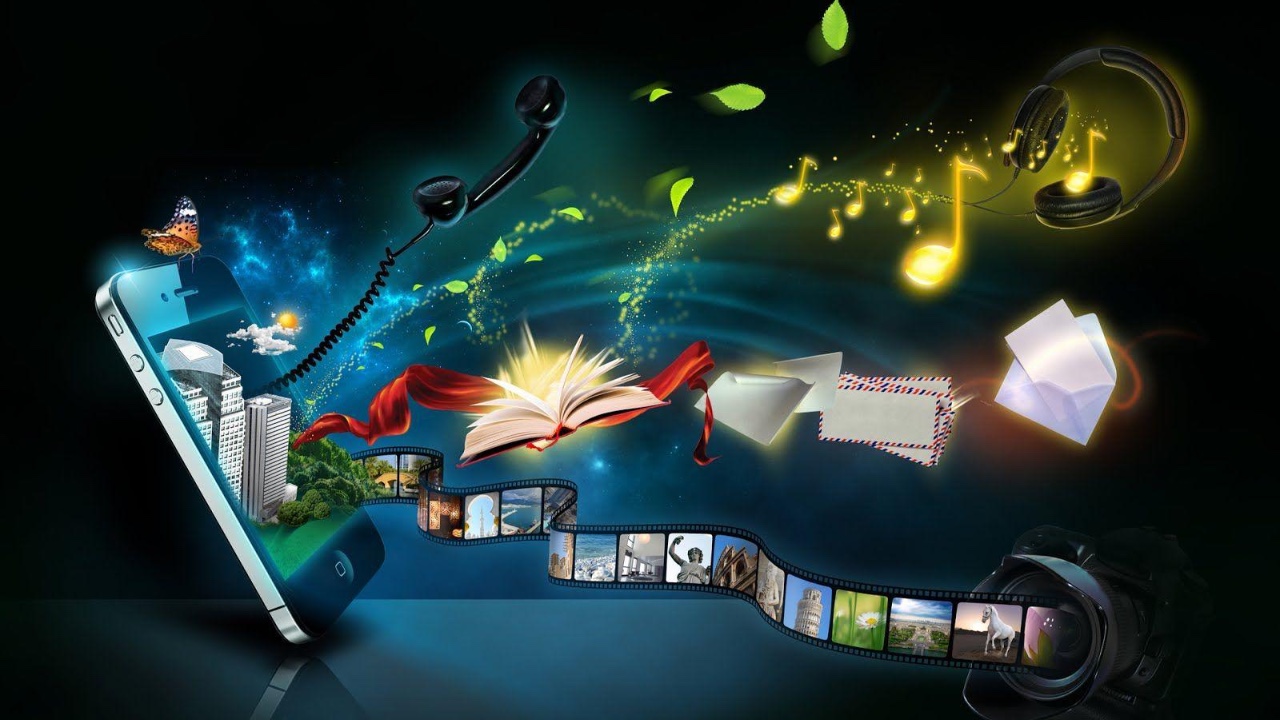 A rack of servers, blue background