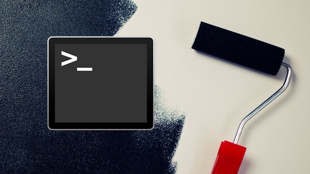 4 different color terminal windows with code
