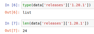 Inspecting version Inspecting version