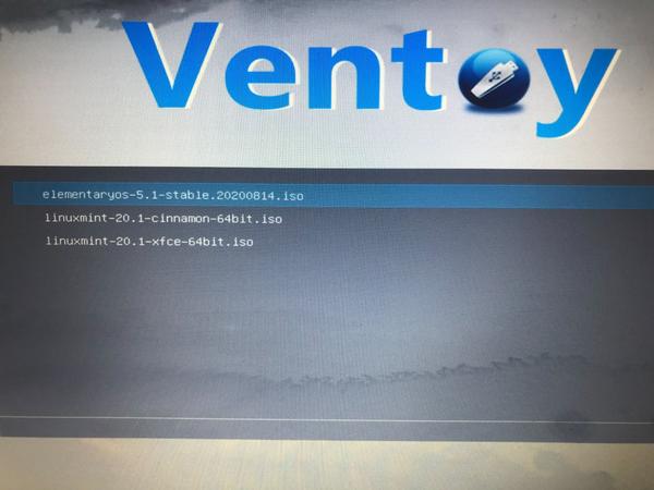 Linux distros in Ventoy Ventoy中的Linux发行版