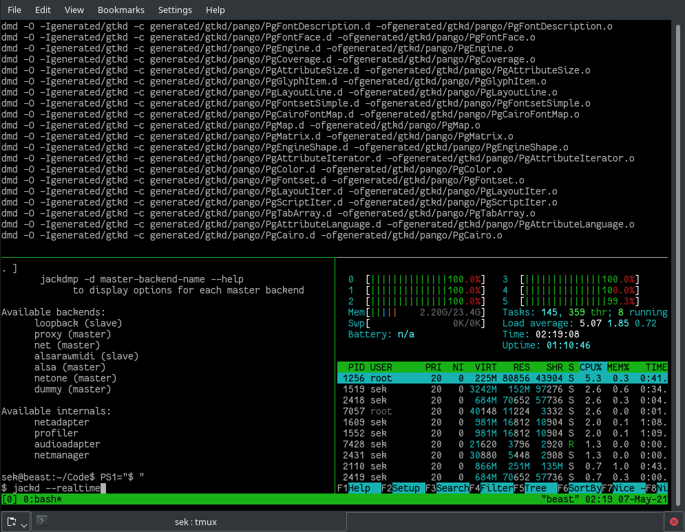 tmux tmux