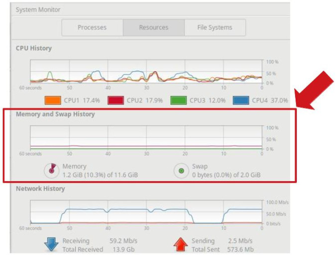 Monitoring memory with GNOME System Monitor 用 GNOME 系统监控器监控内存