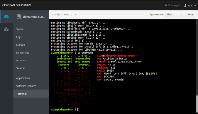 Terminal in Cockpit Terminal in Cockpit