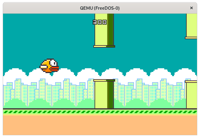 Playing the Floppy Bird game Playing the Floppy Bird game