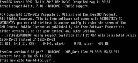 Without AUTOEXEC.BAT, the shell will prompt for date and time Without AUTOEXEC.BAT, the shell will prompt for date and time