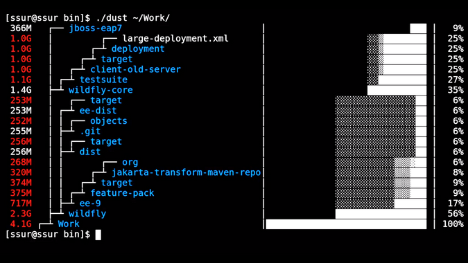 Dust output from a specific directory Dust output from a specific directory