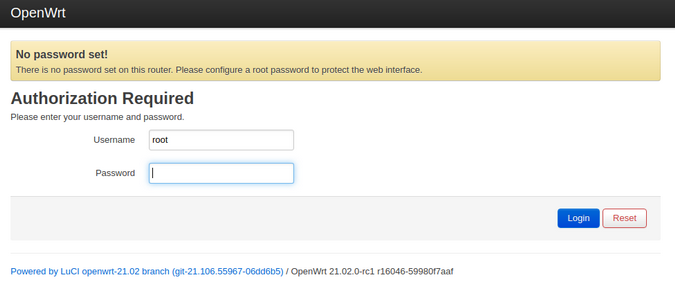 OpenWrt authorization OpenWrt 授权