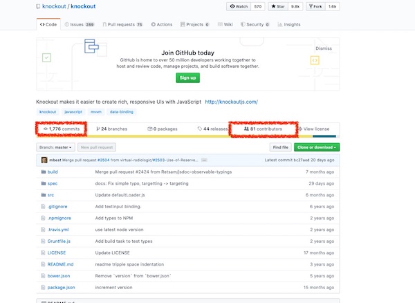 Knockout GitHub page Knockout GitHub page