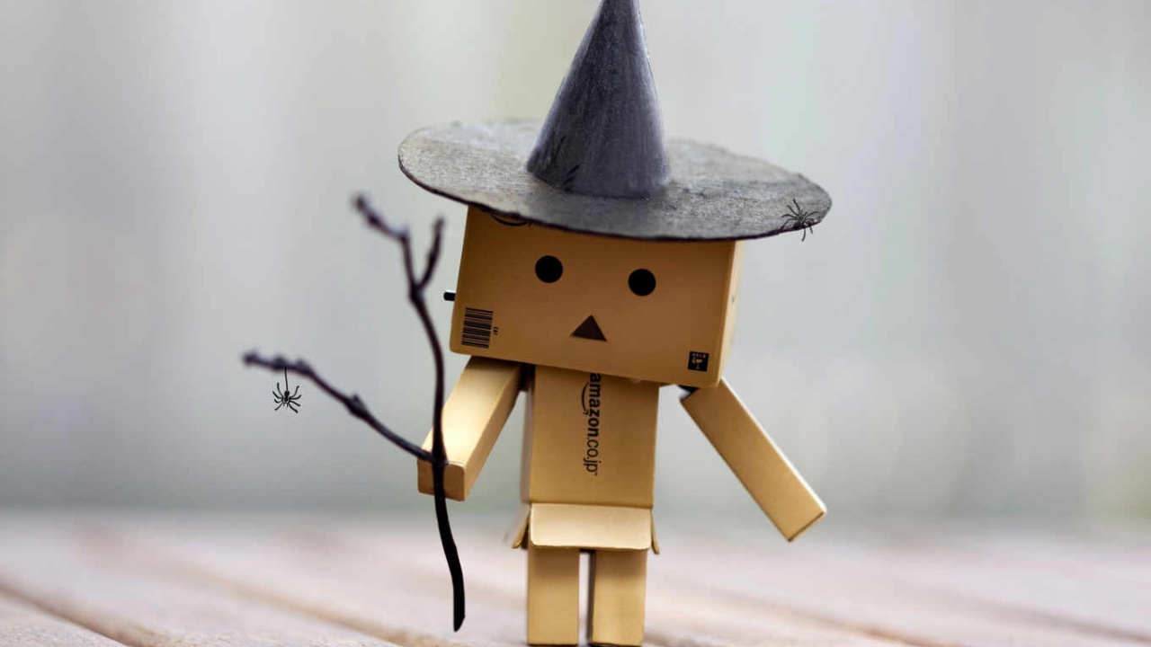 Gift box opens with colors coming out