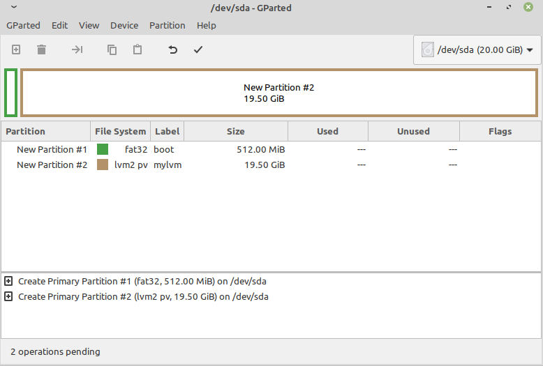 Partition layout Partition layout