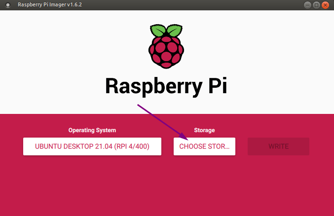 镜像工具:选择存储设备(SD 卡)