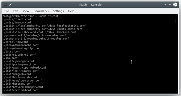 find command output find 命令输出