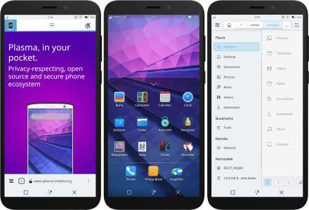 图片来源:KDE Plasma Mobile