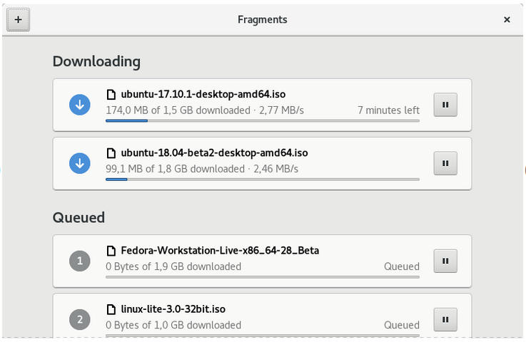 Fragments:GNOME 桌面的 BitTorrent 客户端