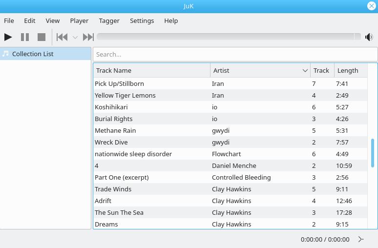 Juk music player Juk music player