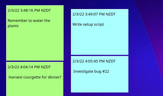 KNotes with added color KNotes with added color