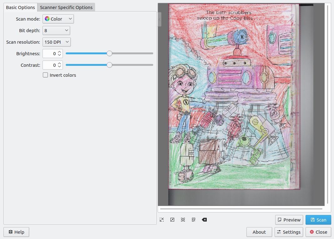 Skanlite with custom artwork Skanlite with custom artwork