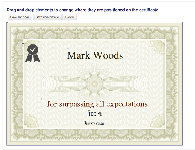 Custom certificate Moodle 插件 Custom certificate Moodle 插件