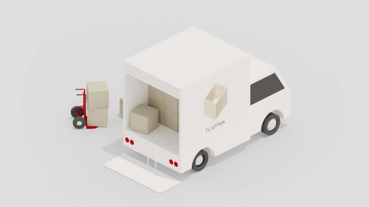 Package wrapped with brown paper and red bow