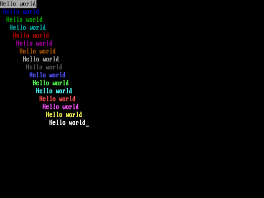 You can create beautiful programs in C 运行测试程序