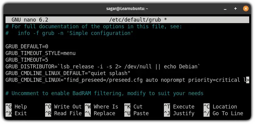 configure grub timeout in ubuntu