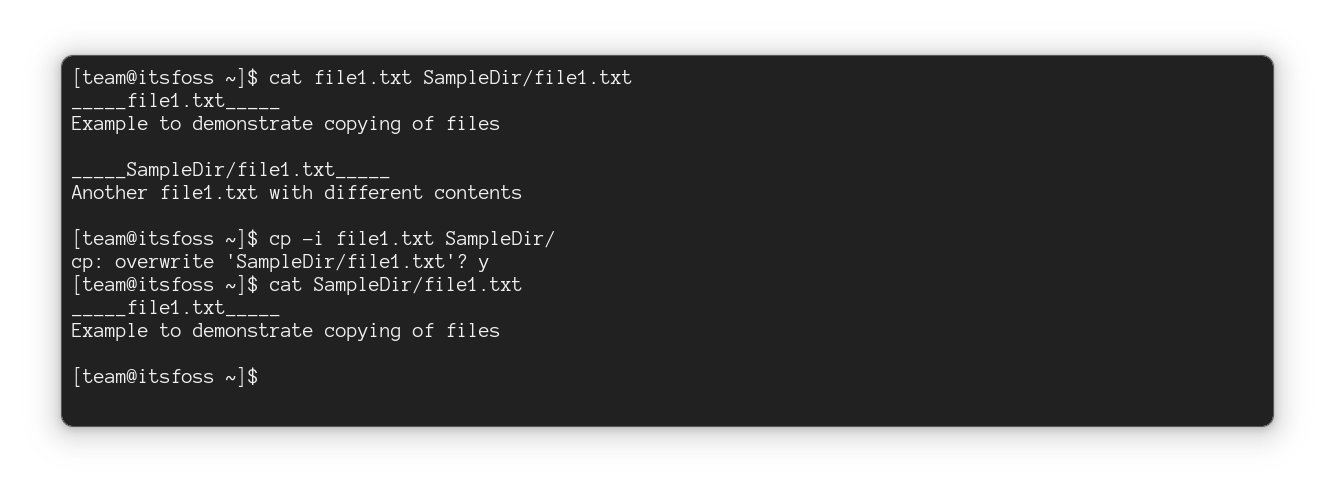 覆盖,但以交互方式询问(内容将被覆盖)