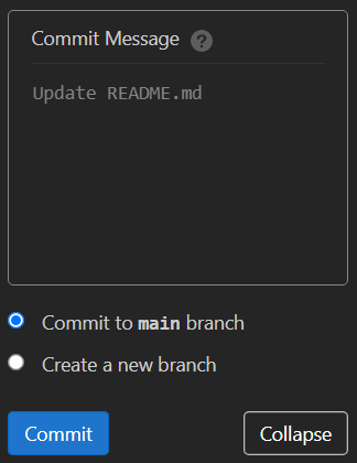 Commit changes Commit changes