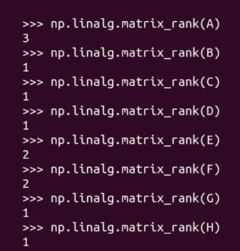 图 9：求矩阵的秩