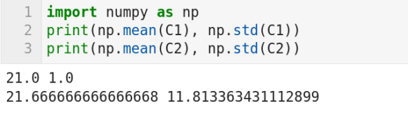 图 5:算术平均值和标准偏差